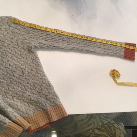 Bela NYC Cable Knit Pullover Wool/ Cashmere Blend Sweater Size 3 - Picture 8 of 9